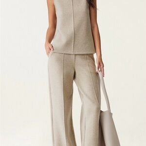 OGL Beige Wide Leg Pant and Top